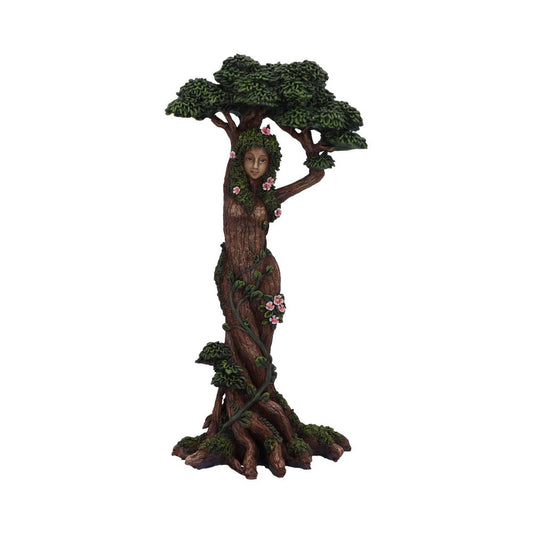 This beautiful Mother Nature ornament has a thick canopy of leaves which protects the wildlife that lives within. A network of branches comes together to form a sturdy trunk, but all is not as it seems, within the trunk a delicate face can be seen, framed by a cluster of scattered leaves.