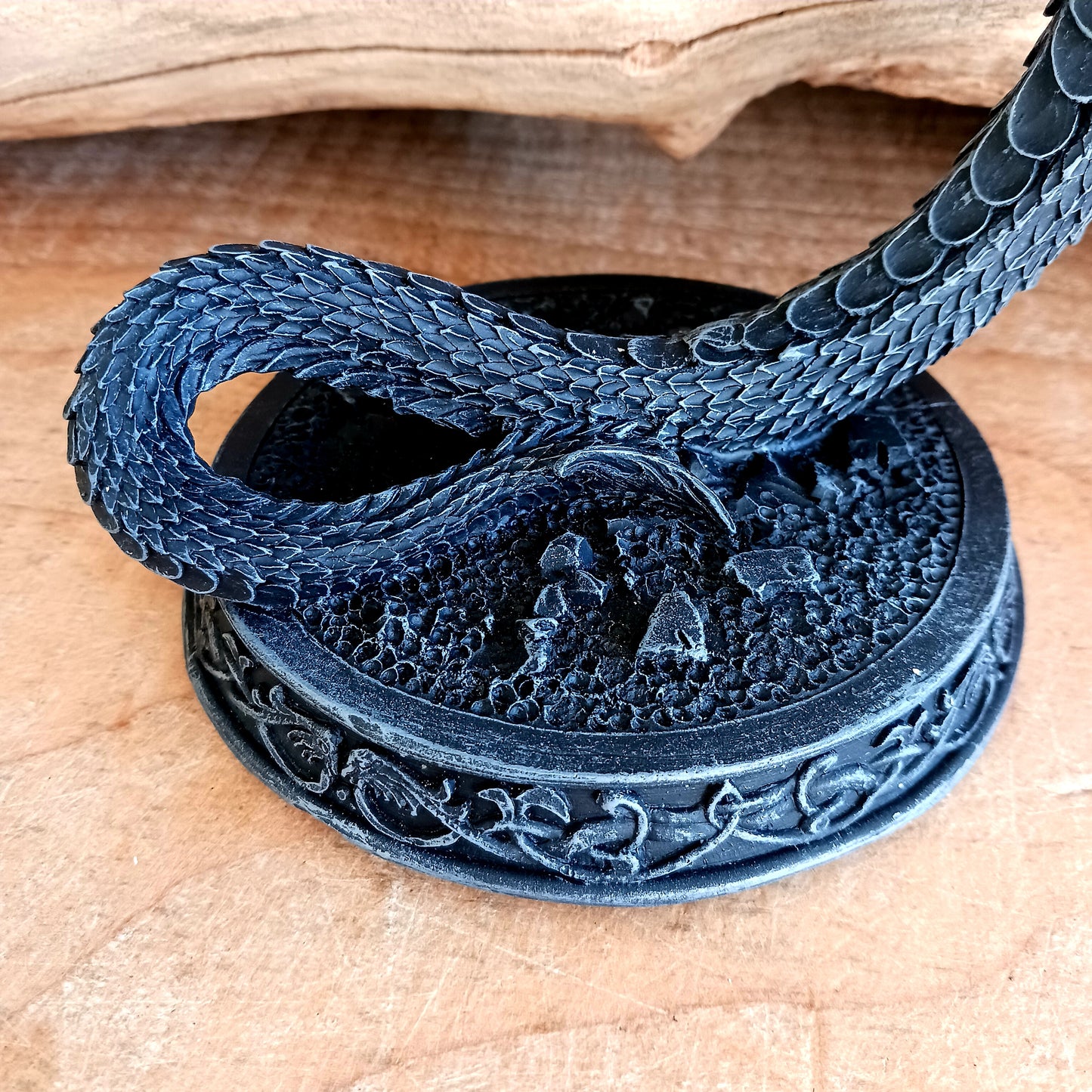 Gothic Dragon Candle Holder – Black Fantasy Triple Candle Stand