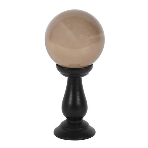 This small, smoky grey crystal ball is not only a powerful tool in fortune telling and scrying, but also makes an eye-catching piece of decor. Whether used for divination or a table accessory at Halloween, this crystal ball is sure to be a conversation piece.