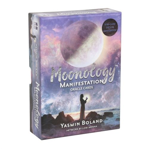 Harness the lunar power of manifestation with the Moonology Manifestation Oracle by Yasmin Boland. This 48-card deck, paired with a 144-page guidebook, helps you align with the moon’s phases to manifest your dreams and desires. Each card is beautifully illustrated by Lori Menna, offering cosmic insight and empowering affirmations to guide your spiritual journey. Whether you're working with the New Moon’s potential or the Full Moon’s release, this deck is your celestial companion for clarity, intention, and 