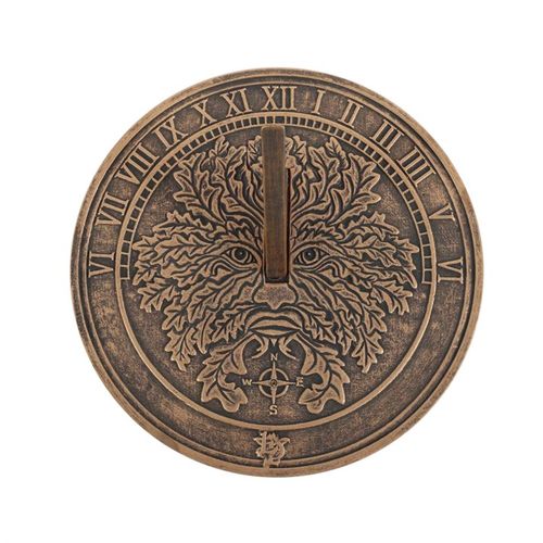 Embrace the magic of time with this Green Man Terracotta Sundial by Lisa Parker. Crafted with a rustic bronze-like finish, it captures the spirit of nature’s guardian, blending ancient wisdom with garden charm. As sunlight dances across its face, it reveals the passing hours, while its enchanting design invites a mystical presence to your outdoor sanctuary. Perfect for those who honor earth’s cycles and seek beauty in every moment, this sundial is both a functional timekeeper and a spellbinding garden talis