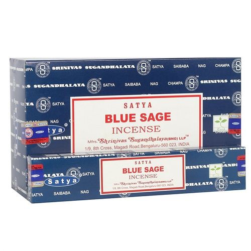 This set includes 12 packs of Satya Blue Sage incense sticks, harvested from the sacred Mount Shasta in California. Crafted with the finest ingredients, each stick is lovingly handrolled in India using ancient, time-honored techniques passed through generations. Every pack holds 10 to 12 fragrant sticks, perfect for rituals, meditation, or cleansing your sacred space. Embrace the mystical essence of Blue Sage and invite its purifying energy into your world.