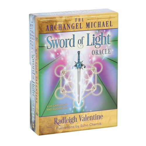 Connect with divine guidance using Radleigh Valentine's Archangel Michael oracle deck. 44 cards & guidebook in a stunning, mystical presentation.