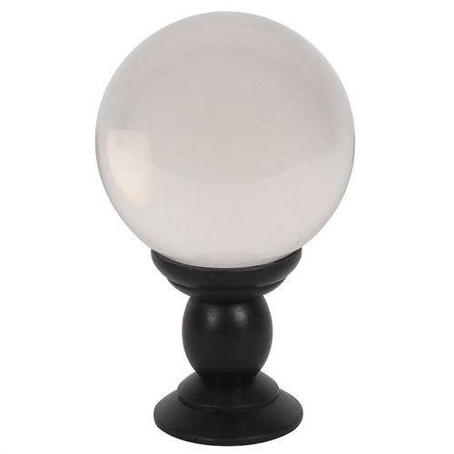 This large, clear crystal ball is not only a powerful tool in fortune telling and scrying, but also makes an eye-catching piece of d?cor. Whether used for divination or a table accessory at Halloween, this crystal ball is sure to be a conversation piece. Comes on black wooden stand. Keep out of direct sunlight. Product Dimensions: H20cm x W13cm x D13cm Packaged Dimensions: H13cm x W14cm x D20cm
