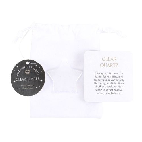 Clear quartz, known for its purifying and healing properties, can amplify the energies of other crystals, making it an ideal stone to attract positivity and restore balance. Carry this star-shaped crystal to enhance your meditation practice, boost your energy levels throughout the day, and maintain a clear, focused mind in any situation.