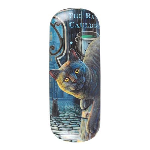 Protect your spectacles in this sturdy hard shell case adorned with Lisa Parker’s enchanting 'Rusty Cauldron' design. Comes with a soft microfibre cloth to gently clear away dust and smudges, keeping your vision clear for all your magical endeavors.