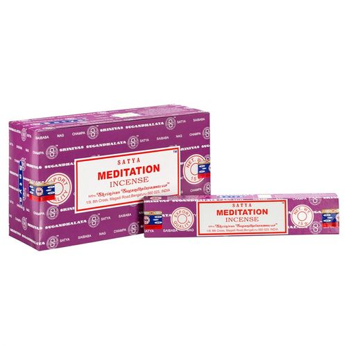 Discover the magic within this set of 12 packs of Satya Meditation incense sticks. Crafted by skilled Indian artisans, these sacred sticks release a calming aroma that invites deep relaxation, sharpens the mind, and nurtures patience. Each pack holds 10-12 vegan-friendly sticks, made from the finest natural ingredients to enhance your spiritual journey and meditation rituals. Embrace the serene energy and let your spirit soar.