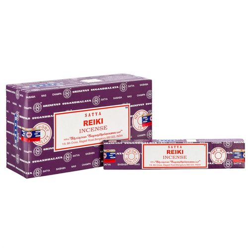 This collection includes 12 bundles of Satya Reiki incense sticks, each radiating a soothing aroma believed to balance emotions and awaken spiritual healing. Crafted by skilled Indian artisans, these incense sticks are made from premium, vegan-friendly ingredients. Every pack holds 10-12 sticks, inviting you to embrace their gentle, mystical essence.
