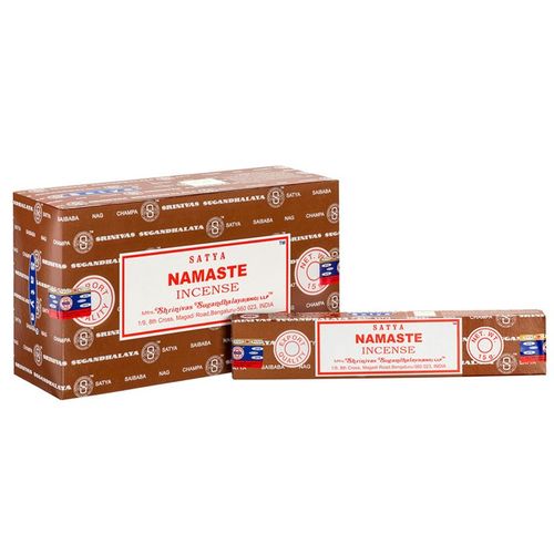 This box contains 12 packs of Satya Namaste incense sticks. This rich scent is said to foster friendships and is perfect for intimate social gatherings. Satya incense are handmade by artisans in India using the highest quality ingredients. Each inner pack contains 10-12 vegan friendly incense sticks.
