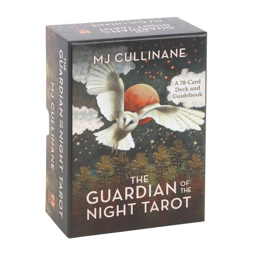 Embrace the Mysteries of the Night.
The Guardian of the Night Tarot by MJ Cullinane is a stunning 78-card deck and guidebook set that channels the wisdom of the animal kingdom to illuminate your spiritual path. Rich in symbolism and infused with diverse global animal energies, each card offers intuitive insight for those navigating both light and shadow.

Rather than resisting the dark, this tarot deck encourages you to explore it—revealing hidden truths, quiet strength, and divine beauty. Each archetypal c