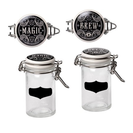 Organise your spell ingredients with the Alchemy Gothic Witch’s Spice Rack – includes 6 jars, labels & frame. Perfect for any modern witch’s apothecary.